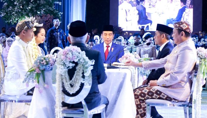 Presiden Jokowi dan Wapres Maruf Amin Menjadi Saksi Nikah Puteri Kelima Bamsoet