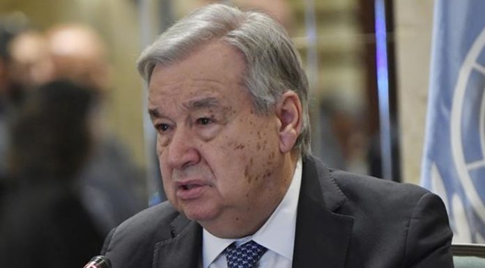 Sekjen PBB Kutuk Keras Gugurnya Prajurit TNI Penjaga Perdamaian di Lebanon Sekjen PBB Antonio Guterres mengutuk serangan di markas UNIFIL Lebanon. (ANADOLU AGENCY)