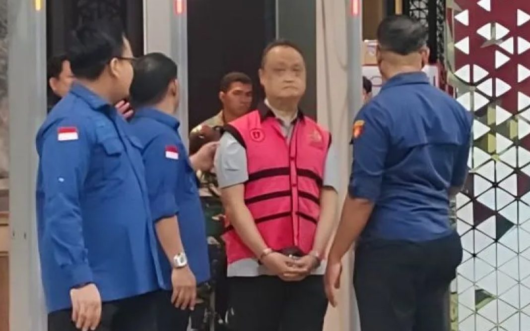 Suasana konferensi pers di Gedung Jampidsus Kejagung RI terkait penetapan tersangka kasus korupsi pengadaan minyak Petral.