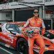 Pembalap Indonesia Sean Gelael saat melakukan persiapan teknis bersama tim Garage 75 di Pertamina Mandalika International Circuit.